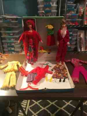 Vintage Mod Barbie Lot, Velveteens 1818 Floating Gardens 1696 1 Day Benifit Auc.