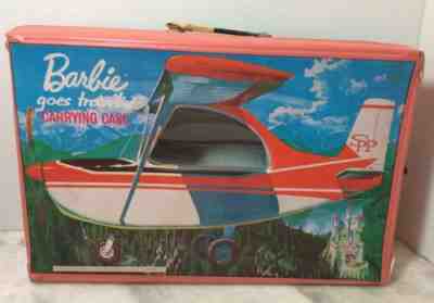 Vintage 1965 Barbie Goes Travelin' Carrying Case Broken Handle Salmon Pink