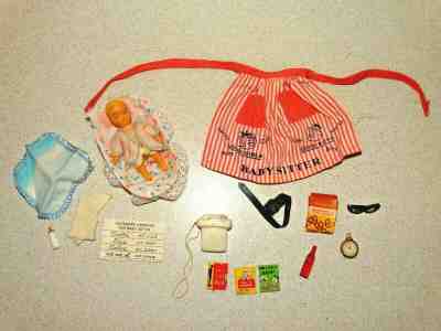 Barbie:  VINTAGE Complete BARBIE BABYSITS Outfit!