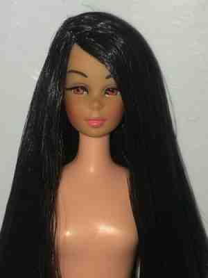 VTG OOAK SUN SUN FRANCIE MALIBU BARBIE DOLL REROOT REPAINT CUSTOM by NICCOLE