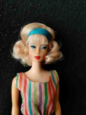   BARBIE VINTAGE AMERICAN GIRL SIDE PART-OOAK - 2 TONES BLONDE -no tnt