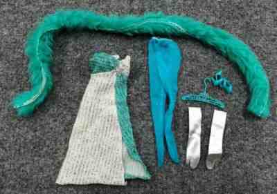 Vintage Barbie SILVER SERENADE Mod Outfit #3419 Dress Doll Clothes 1971-72