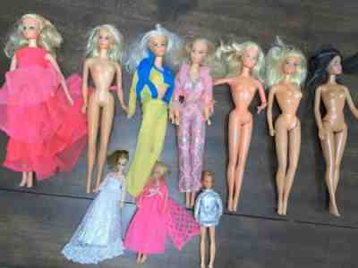 Lot of 296 Vintage Barbie GI Joe Dawn Dolls Little Genius Vogue Clothing Etc