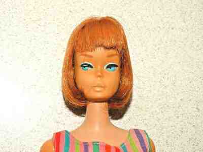 Barbie:  VINTAGE Redhead BEND LEG AMERICAN GIRL BARBIE Doll w/LONGER HAIR!