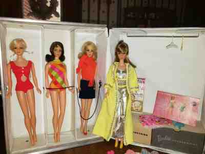 HUGE Vintage Barbie Collection Mod TNT BARBIE & Clothing, Accessories & Case Lot
