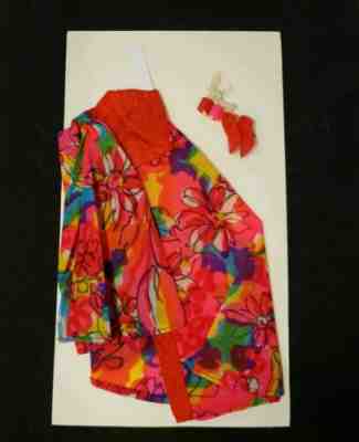 VINTAGE 1967 FLOATING GARDENS DRESS #1696 BARBIE DOLL FASHION MATTEL TAGGED 