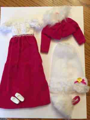 Vtg Barbie FRANCIE 70s Mod Doll Clothes Lot WALTZ IN VELVET Set 1970 1768