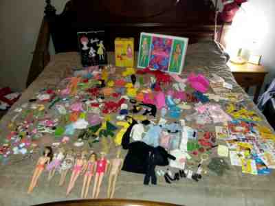 VTG Lot 1960s Japan Barbie Ken Francie Skipper Clothes Shoes Dolls Outfits! 