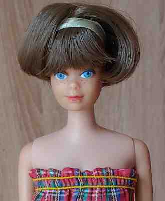Vintage Barbie MIDGE Bendable Leg American Girl (1665-66) Brownette Excellent Lo