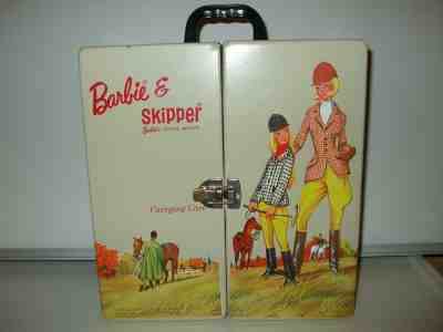 1964 barbie and skipper carrying case