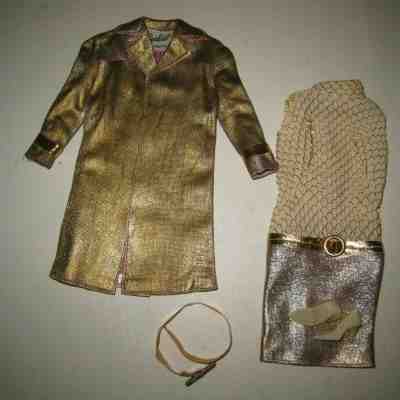 1960's Mattel Mod Barbie 1470 Intrigue Outfit EX-NM Complete #LB11