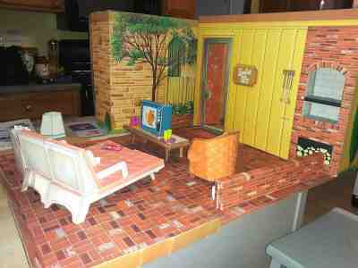 vintage cardboard barbie dream house