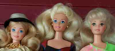 vintage estrela superstar barbie 6 doll  lot brazil TLC