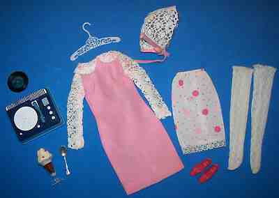 Vintage Francie Doll #1257 Dance Party 1966-1967 Near Complete Outfit Barbie