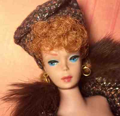 Vintage Barbie #6 6 Ponytail Titian Titan Redhead IN SATURDAY MATINEE!