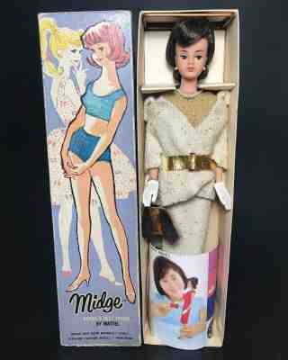 Vintage Barbie Ponytail Japanese Exclusive New Midge Dressed Box On the Avenue