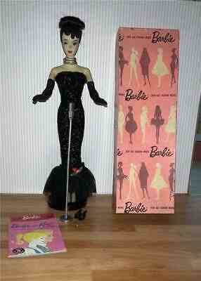 STUNNING - VINTAGE #3 BARBIE UPDO SOLO IN THE SPOTLIGHT WITH PINK SILHOUETTE BOX