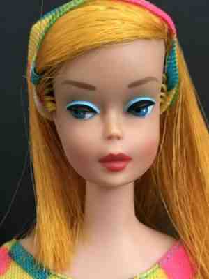 COLOR MAGIC BLONDE -CARROT- SCARLET FLAME-VINTAGE BARLIE SWIMSUIT HEADBAND CLIP