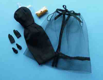 Vintage Barbie 1964 "Black Magic Ensemble" Outfit #1609 - Complete & Mint