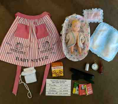 Vintage BARBIE BABYSITS NEAR COMPLETE MINT TO NEAR MINT HARD TO FIND