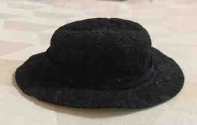 Vintage Barbie Ken Business Appointment Felt Black Hat Only With Hat Band