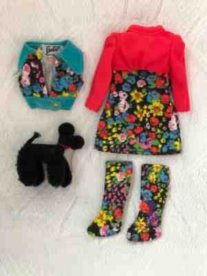 VERY RARE Barbie Put-Ons And Pets #1061 POODLE DOODLES Doll Outfit & Dog
