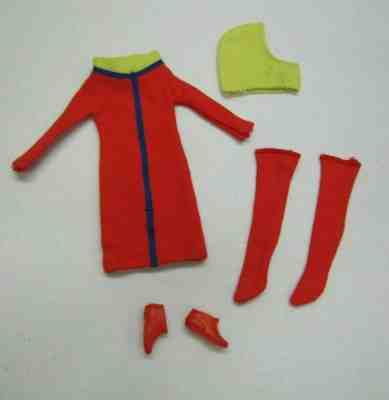 Vintage Barbie Doll 1966 Francie "SWINGIN SKIMMY!" #1264 MOD OUTFIT Dress Boots