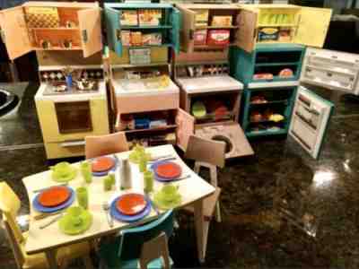 Vintage Mid Century Barbie De Luxe Dream Kitchen Deluxe Reading Corp NJ Eames