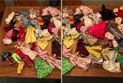 Vintage Barbie  clothes, dolls, house, tent, patio, & accessories from 60's-70's