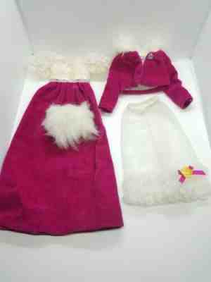 Vtg Barbie FRANCIE 70s Mod Doll Clothes Lot WALTZ IN VELVET Set 1970 1768