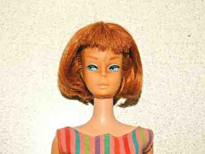 Barbie:  VINTAGE Redhead AMERICAN GIRL Bend Leg BARBIE Doll!
