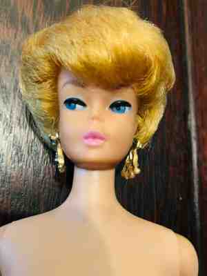 Superb Ginger Bubble Cut Barbie with a side part and  original outfits
