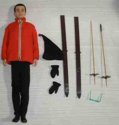 Barbie Flock Hair Ken Collectors Quality condition w ski outfit