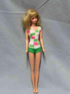Vintage Barbie Francie Bend Leg Doll Swimsuit