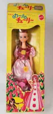 Vintage Tuli chan Doll Japanese Exclusive Tulip Francie Barbie Mattel Titan box