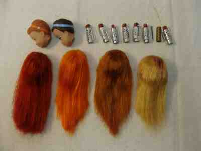 Vintage Barbie Doll Color Magic, Color N Curl Set, Wigs, Heads, Curlers