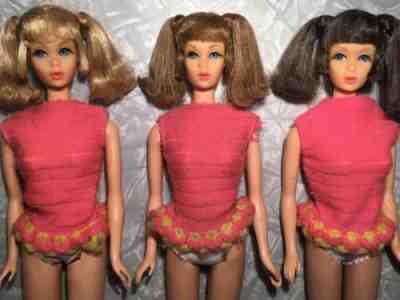 OOAK TNT Mid  Barbie Doll With Pigtails Lot Of 3 By Arnaldo