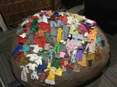 Massive Vintage Barbie Ken Skipper Clothing Lot Estate