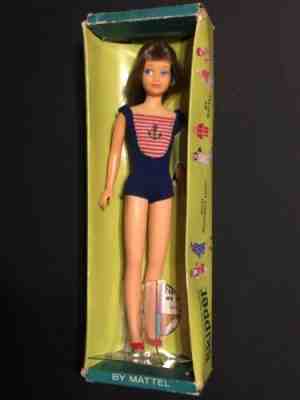 1966 Barbie Pink Skin Bend Leg Skipper In RARE Variation Box Prototype Image