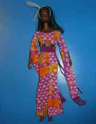 Vintage Barbie Christie Doll - MOD Era Live Action Christie in Original Outfit