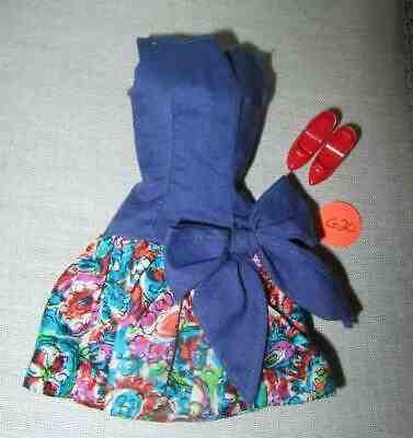 RARE - VINTAGE BARBIE BEST BOW OUTDOOR ART SHOW VARIATION DRESS - G20