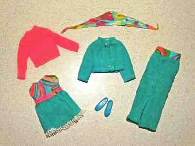 Barbie:  Skipper VINTAGE Complete TRIPLE TREAT Outfit!