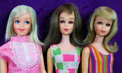 3 Vtg BL Brunette TNT Blonde Francie Casey Barbie MOD Lot: Org. S/S NICE BIN!