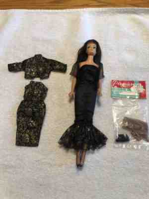 Barbie Clone With 2 Cute Outfits Premier Black Shoes And Hose IOP