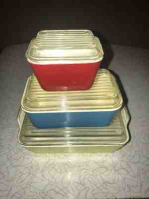 Vntg BARBIE TEEN Doll 6 Pc Pyrex Plastic Dishes RARE! Banner Toys