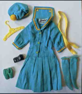 VTG 1969 BARBIE OUTFIT #1872 Sea Worthy Sailor set Complete w/ Stars on Collar