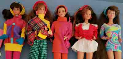 superstar barbie teresa  ultra hair whitney steffie face 5 doll lot