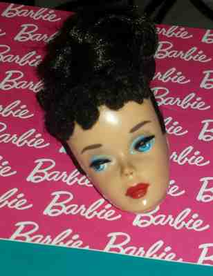 Vintage Barbie Brunette Ponytail Doll Head>Only