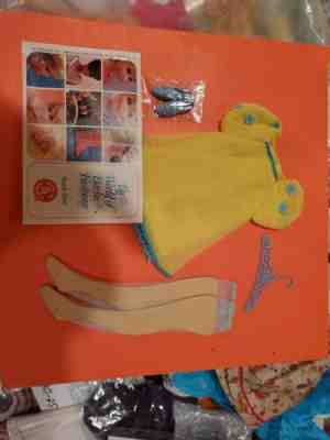 MOC 1965 Vintage Barbie Clothes Francie & Casey 1223 The Yellow Bit Outfit  