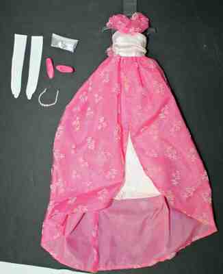 Vintage Francie Rare Japanese Barbie Fashion #2231 pink dress shoes gloves purse
